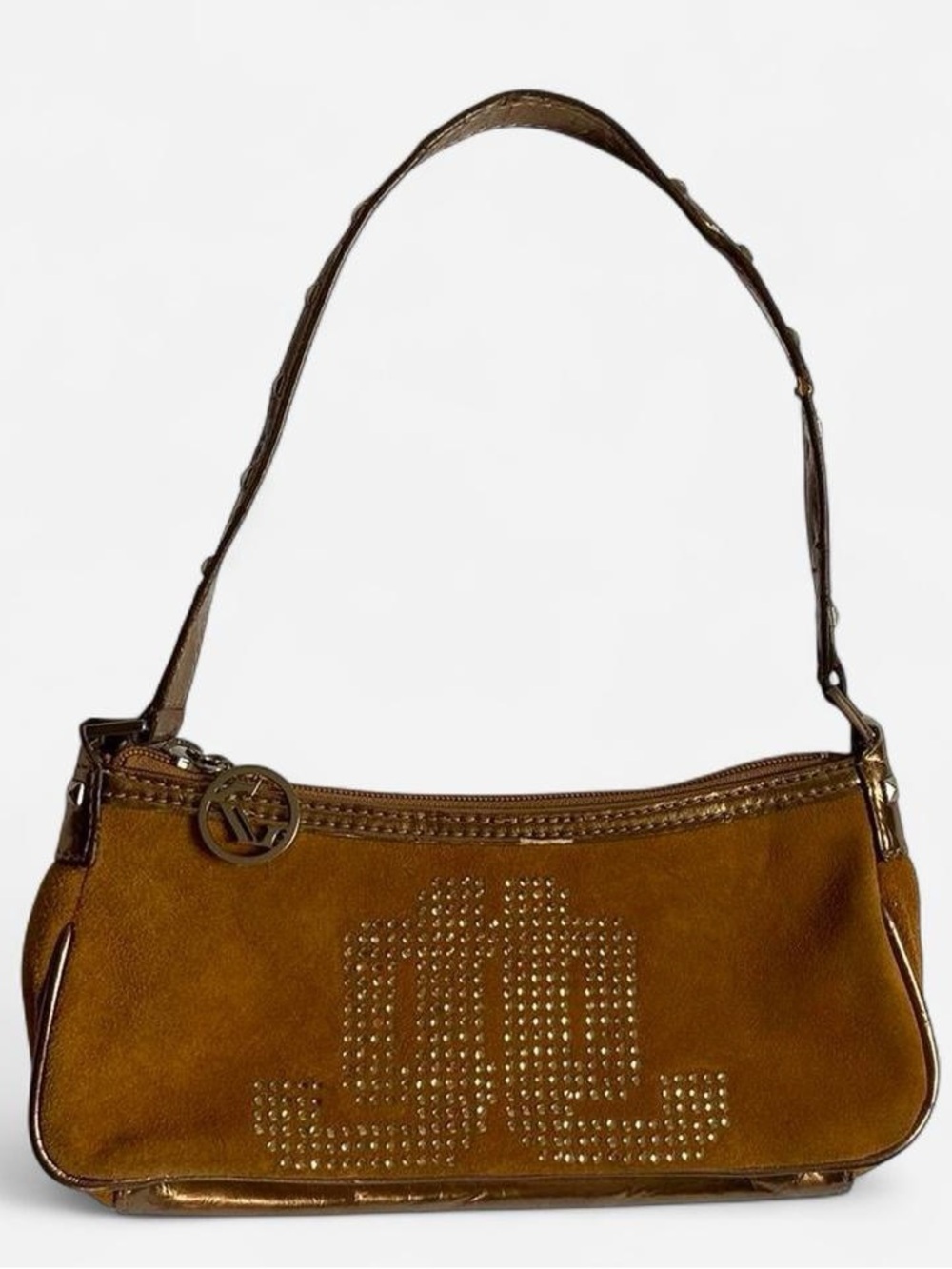 Vintage Y2K JLo suede embellished shoulder bag